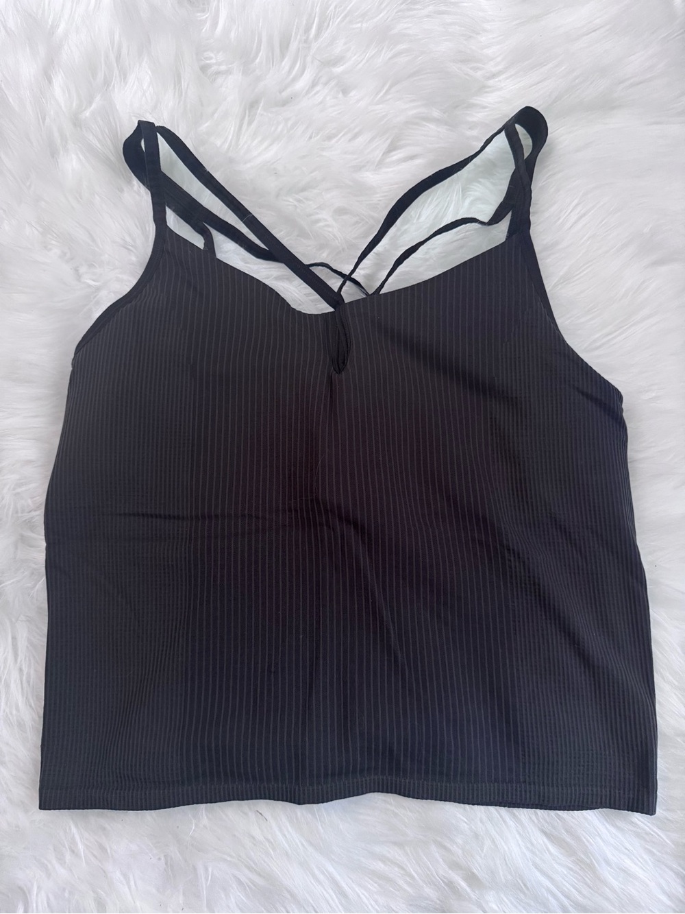 Lulu Lemon Women’s Black Strappy V-Neck Tank Top